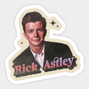 Rick Astley // 90s Retro Classic Design Sticker